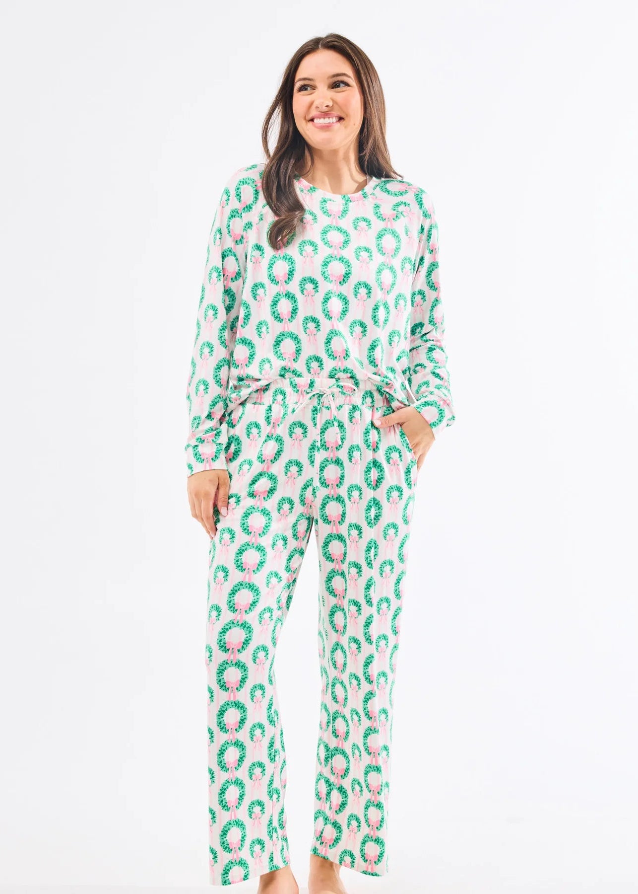 Annie Rosie Wreath Pajama Set [66437]