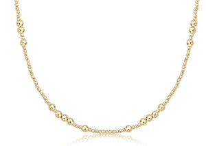 17" Choker Hope Unwritten 4mm Gold [N17HOPUNWG4]