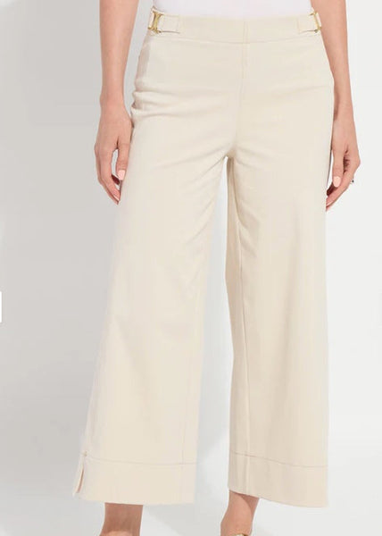Nylah Detail Wide Leg Crop Pant [Crisp Chino-12-3867-M9]