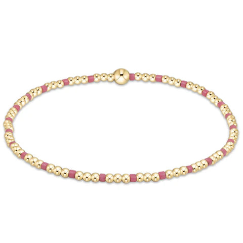 Egirl Home Serenity Pattern 2MM Bead Bracelet Bright Pink [EGBHOPSINP2BP]