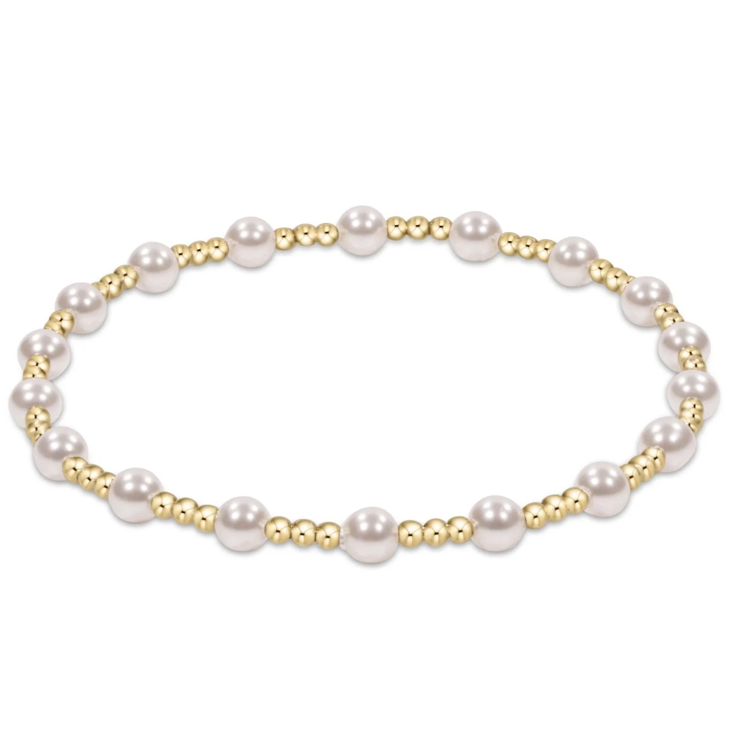 Classic Pearl 4MM Bead Bracelet [BCLPE4]