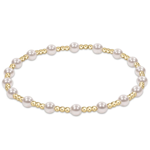 Classic Pearl 4MM Bead Bracelet [BCLPE4]