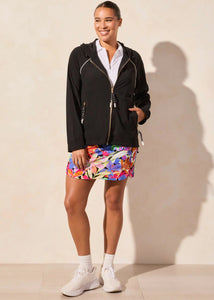 Long Sleeve Hooded Jacket [Black-2086O]