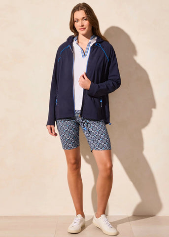 Long Sleeve Hooded Jacket [Deep Blue-2086O]