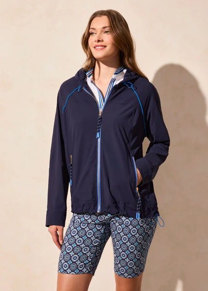 Long Sleeve Hooded Jacket [Deep Blue-2086O]