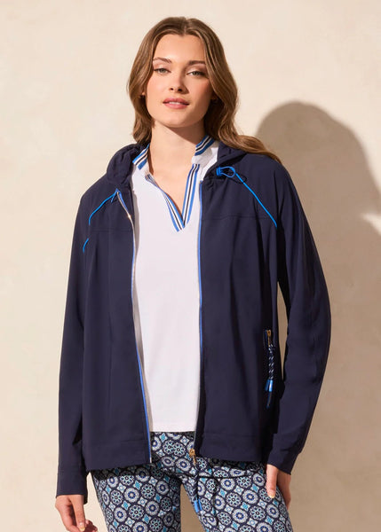 Long Sleeve Hooded Jacket [Deep Blue-2086O]