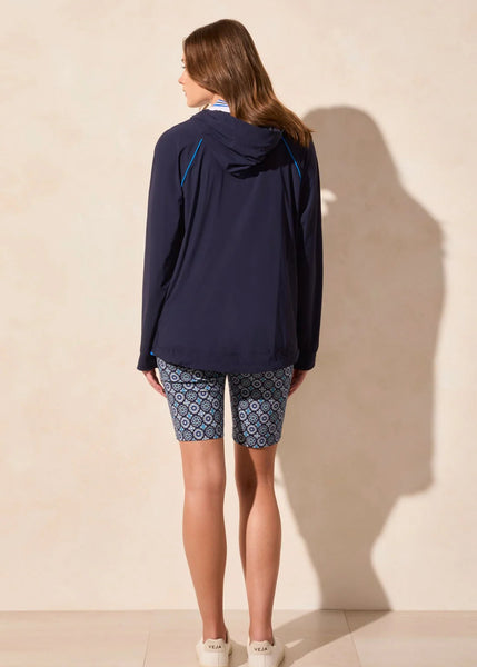 Long Sleeve Hooded Jacket [Deep Blue-2086O]