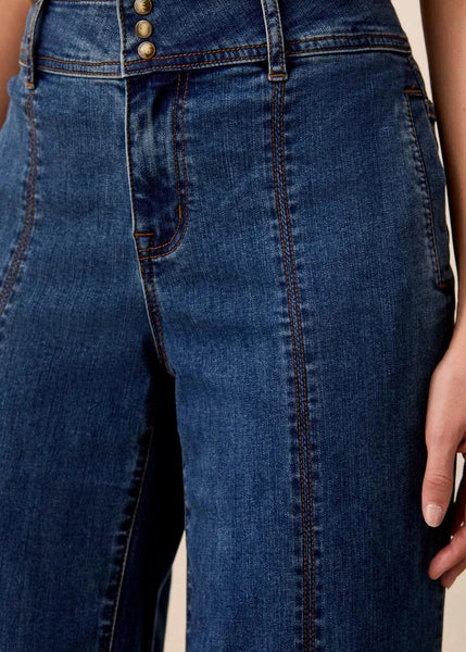 Audrey Hugging Wide Leg Trouser [Dusk-6232O]