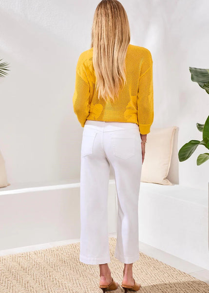 Audrey Hugging Wide Crop [White-6118O]