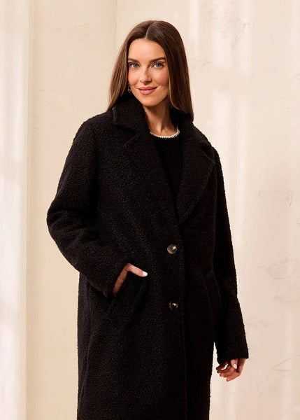 Single Breast Coat [Black-3173O]