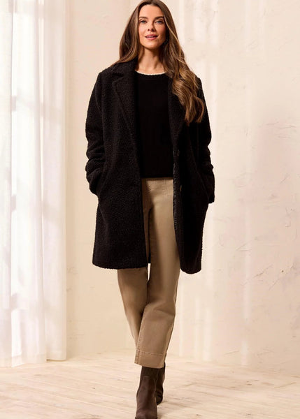 Single Breast Coat [Black-3173O]