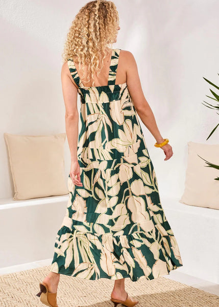 Bra Friendly Maxi Dress [Rainforest-6227O]