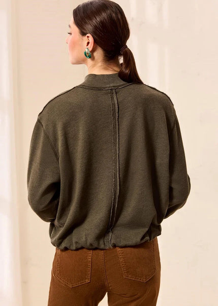 Garment Dye Bubble Sweatshirt [Cedar Green-6353O]