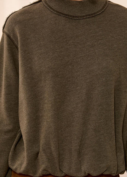 Garment Dye Bubble Sweatshirt [Cedar Green-6353O]