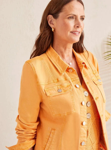 Long Sleeve Button Front Jacket [Apricot-1762O-2020W]