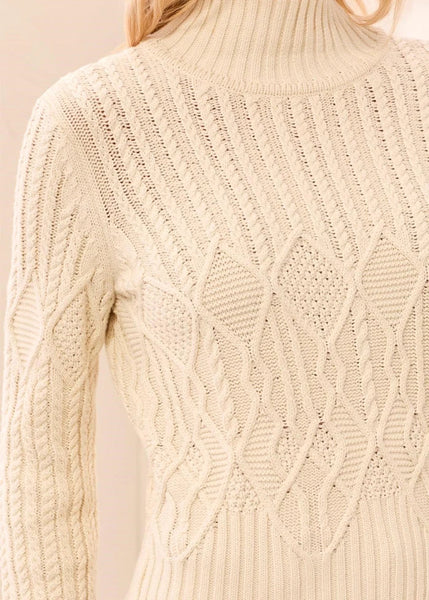 Mockneck Sweater Special Wash [Antique White-6251O]