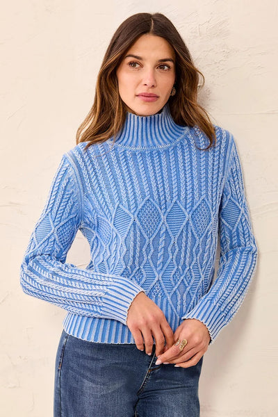Mockneck Sweater [Blue Aura-6251O]