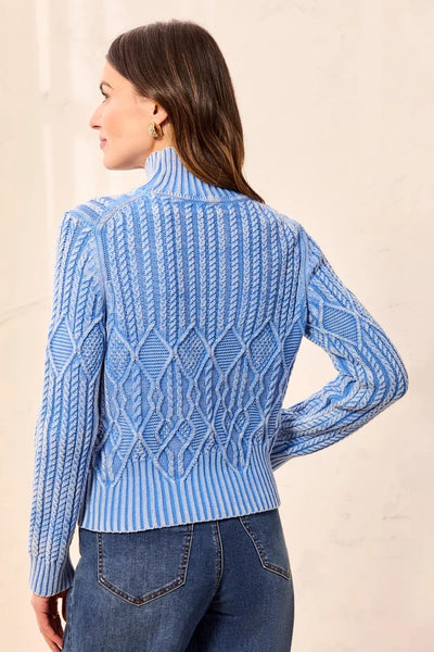Mockneck Sweater [Blue Aura-6251O]
