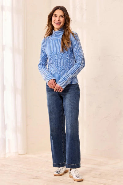 Mockneck Sweater [Blue Aura-6251O]