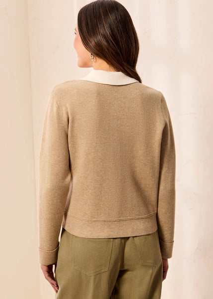 Long Sleeve Cardigan Collar [Fossil-3189O]