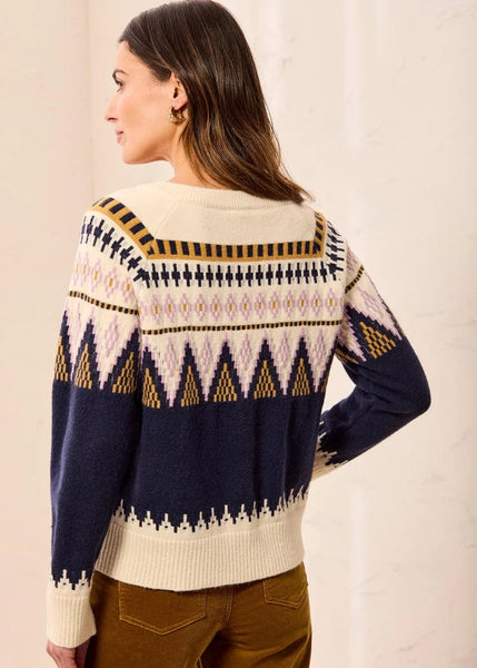 Long Sleeve Button Front Cardi [Sapphire-2312O]