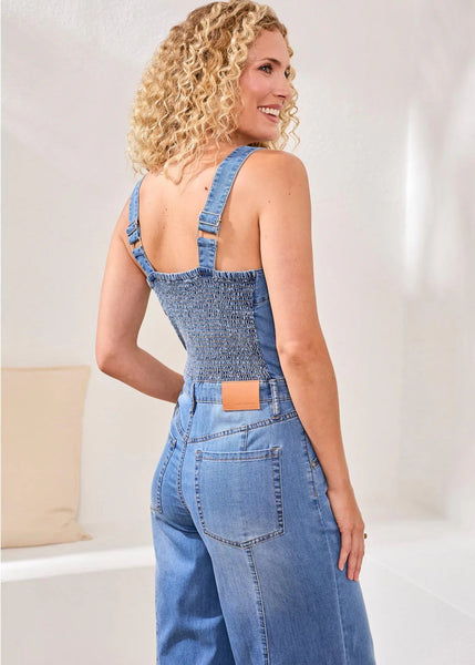 Jumpsuit W Adjustable Straps [Amalfi Coast-6078O]
