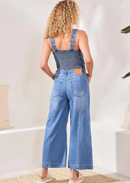 Jumpsuit W Adjustable Straps [Amalfi Coast-6078O]