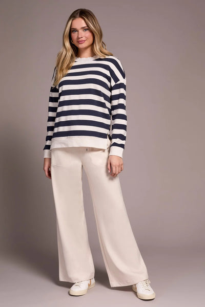 Long Sleeve Crewneck Top [Sapphire-2340O]