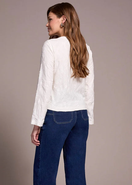 Longsleeve Vneck Top [Cream-2329O]