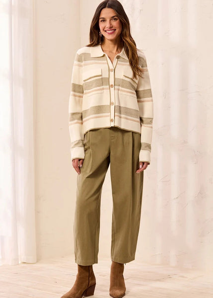 Long Sleeve Sweater Cardigan [Moonstone-3175O]