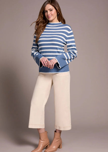 Long Sleeve Funnel Neck Sweater [H Slate-2289O]