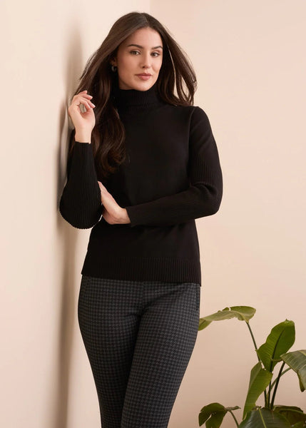 Long Sleeve Turtleneck Sweater [Black-2292O]