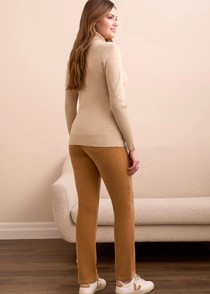 Long Sleeve Turtleneck Swerater [H Latte-2292O]