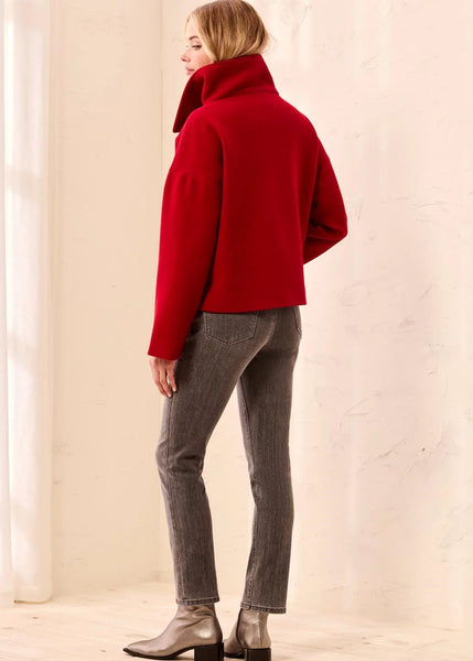 Lofty Chic Funnel Neck Jacket [Pinot-6343O]