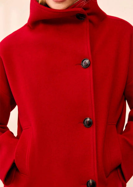 Lofty Chic Funnel Neck Jacket [Pinot-6343O]