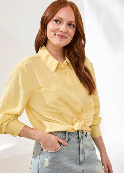 Flowy Overshirt [Lemon Grass-6067O]