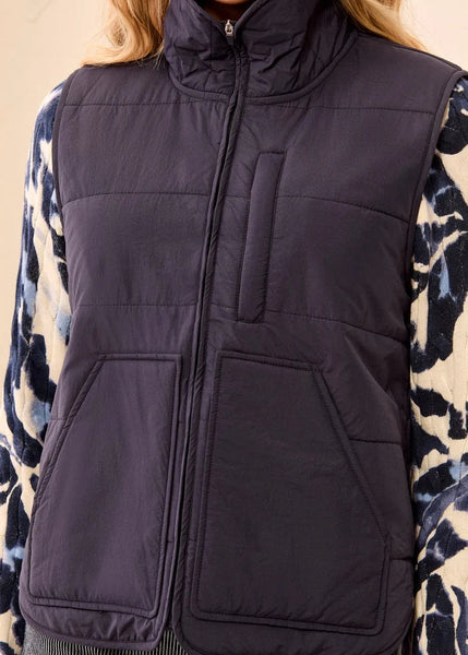 Packable Puffer Vest [Sapphire-3178O]