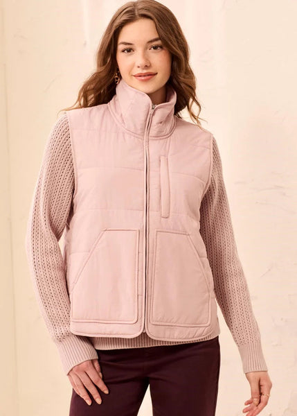 Packable Puffer Vest [Violet Ice-3178O]