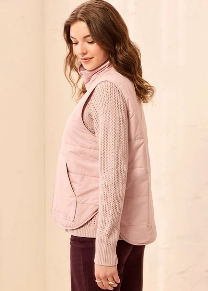 Packable Puffer Vest [Violet Ice-3178O]