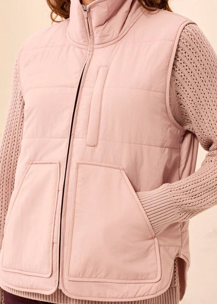 Packable Puffer Vest [Violet Ice-3178O]