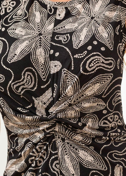 Sleeveless Dress W Front Detail [Quartz-2451O]