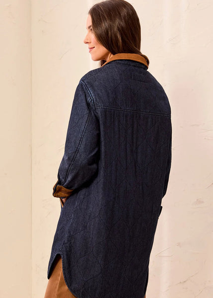Quilted Denim Jacket [Rinse-6237O]