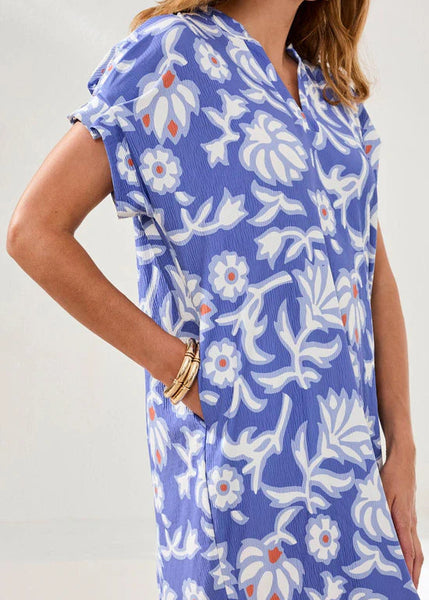 Knit Dress [Baja Blue-5781O]
