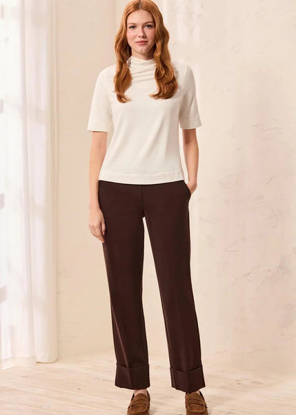 Flatten It Pull On Pant W Cuffs [Espresso-3149O]