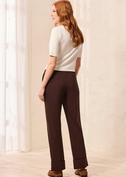 Flatten It Pull On Pant W Cuffs [Espresso-3149O]