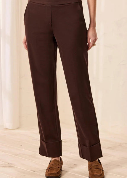 Flatten It Pull On Pant W Cuffs [Espresso-3149O]