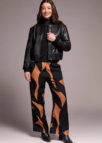 Zipper Front Bomber Jacket [Black-5924O]