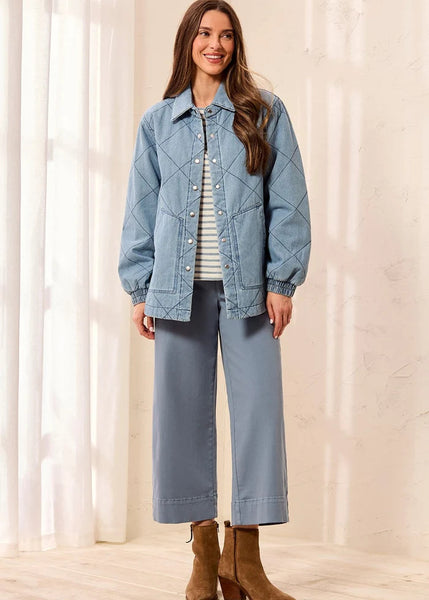 Denim Quilted Jacket [Skylight-6242O]