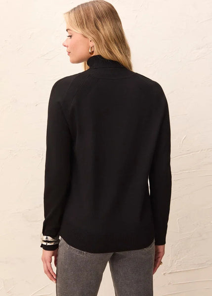 Long Sleeve Turtleneck Sweater [Black-3210O]