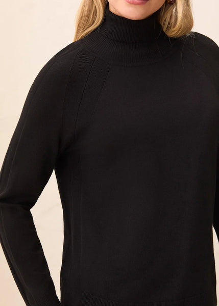 Long Sleeve Turtleneck Sweater [Black-3210O]